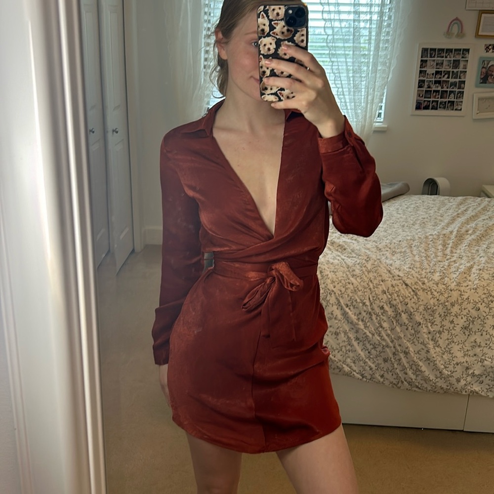 Copper Mini Dress